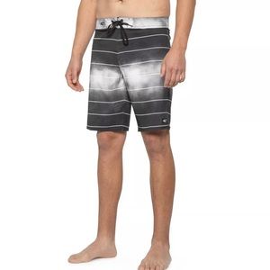 O'Neill Corban Gray Fog Stripe Board shorts 36